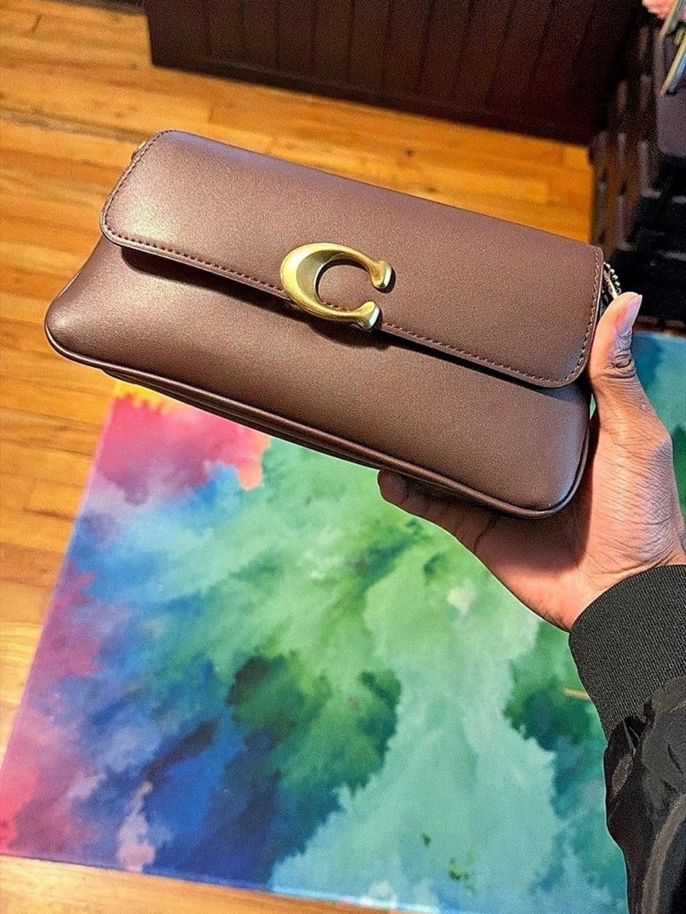 Coach Soft Tabby Shoulder Bag Brown Crossbody Bag